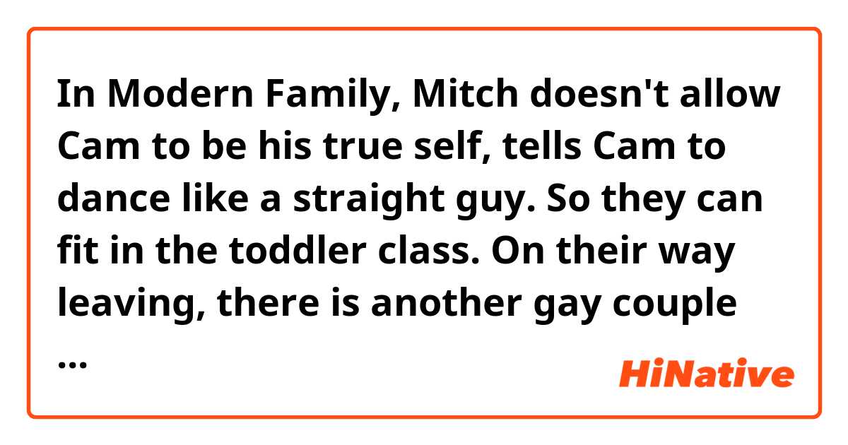 In Modern Family, Mitch doesn't allow Cam to be his true self, tells Cam to dance like a straight guy. So they can fit in the toddler class. On their way leaving, there is another gay couple come in and welcomed by all the other parents. Then Cam says" I would have killed with this crowd." What does the sentence means? Is it related to "crowd killer" or kill means to get a powerful amount of positive feedback? 😊 