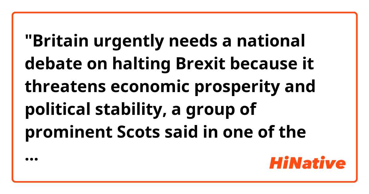 "Britain urgently needs a national debate on halting Brexit because it threatens economic prosperity and political stability, a group of prominent Scots said in one of the most overt appeals yet to overturn the 2016 referendum result."
Is it necessary to put "yet" here? What does it sound if there is no "yet"? How does it work?
