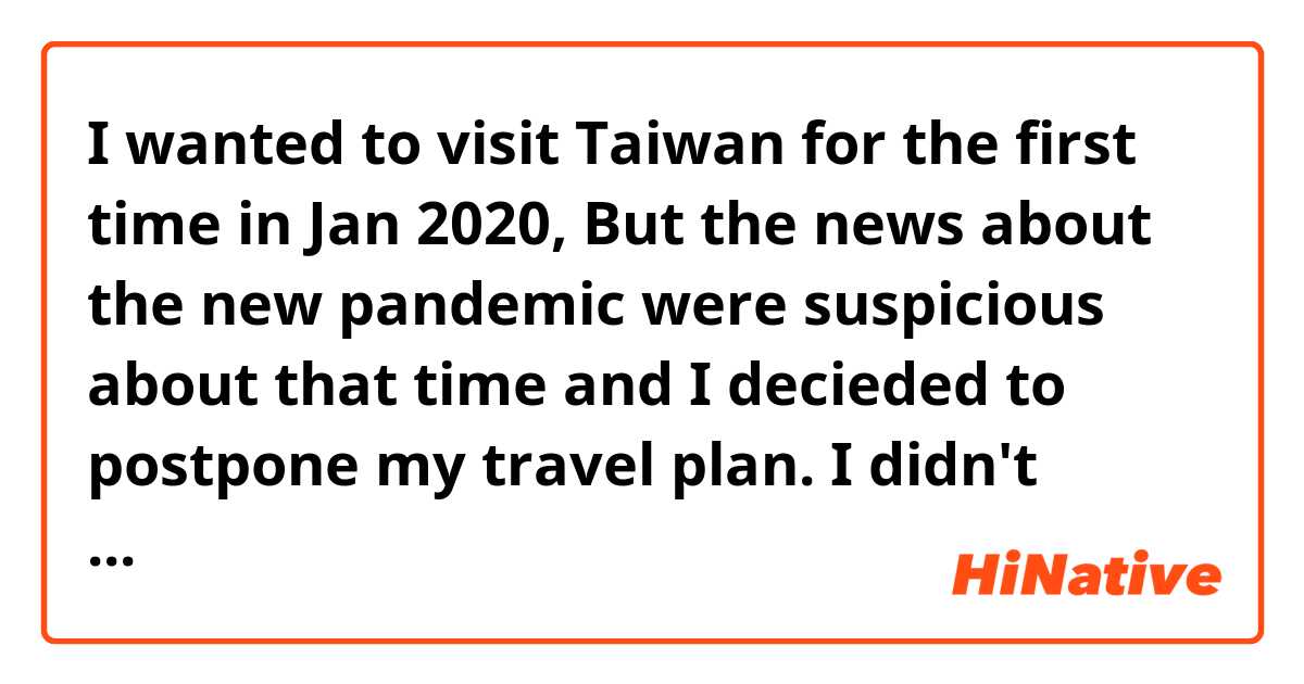 I wanted to visit Taiwan for the first time in Jan 2020, But the news about the new pandemic were suspicious about that time and I decieded to postpone my travel plan. I didn't expect this to be delayed for more than 2 years.
However, Korea has opened its border to all tourists with VISA and Japan has also (limited to group tourists) started to let the people in. But it seems like I cannot find similar news about Taiwan.
Does Taiwan have a plan to open the border to tourists? If so, when is it expected to happen? If not, what is the major reason to not to open the border?