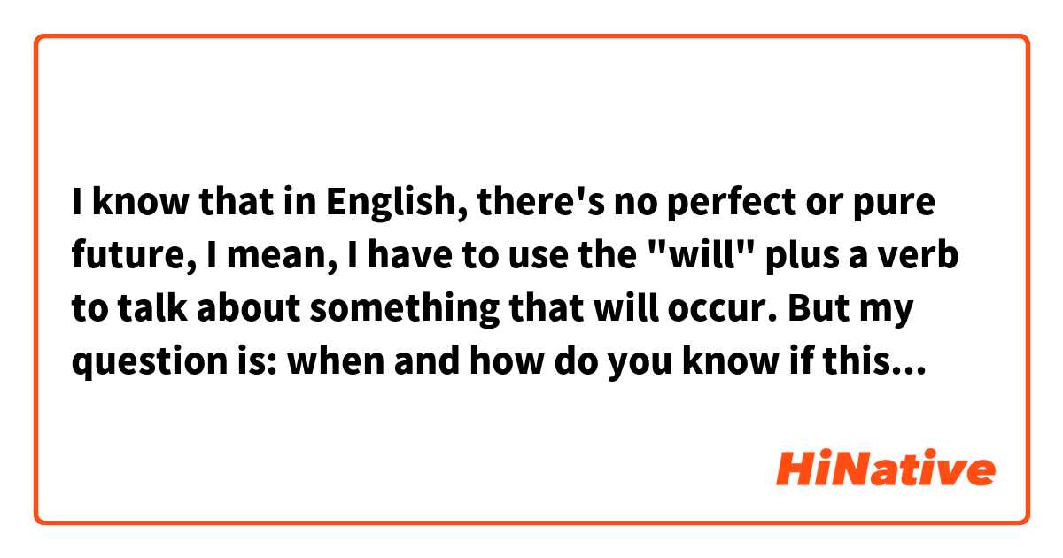 I know that in English, there's no perfect or pure future, I mean, I have to use the "will" plus a verb to talk about something that will occur. But my question is: when and how do you know if this "future" will come? I mean, if I want to say that something will take several times to happen I can say that: "They will marry after a long time?"