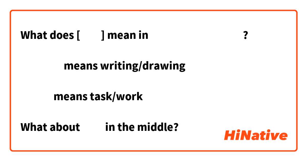 What does [นุ] mean in เลขานุการ?

เลขา means writing/drawing

การ means task/work

What about นุ in the middle?